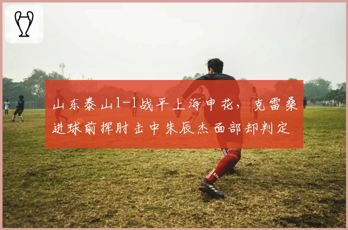 山东泰山1-1战平上海申花,克雷桑进球前挥肘击中朱辰杰面部却判定有效引公愤