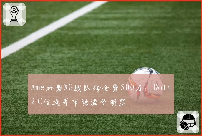 Ame加盟XG战队转会费500万，Dota2 C位选手市场溢价明显